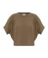 Isabel Marant Étoile Pleated Top In Brown