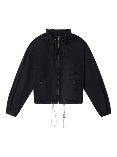 Isabel Marant Étoile Plume Cotton Jacket In Black