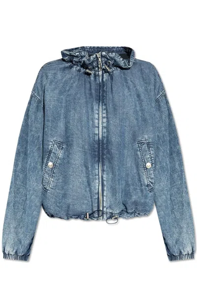 Isabel Marant Étoile Plume Denim Jacket In Blue
