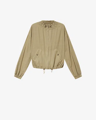 Isabel Marant Étoile Plume Jacket In Green