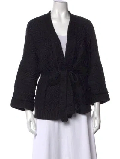 Pre-owned Isabel Marant Étoile Plunge Neckline Sweater In Black