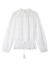 Isabel Marant Étoile Polly Embroidered Blouse In White