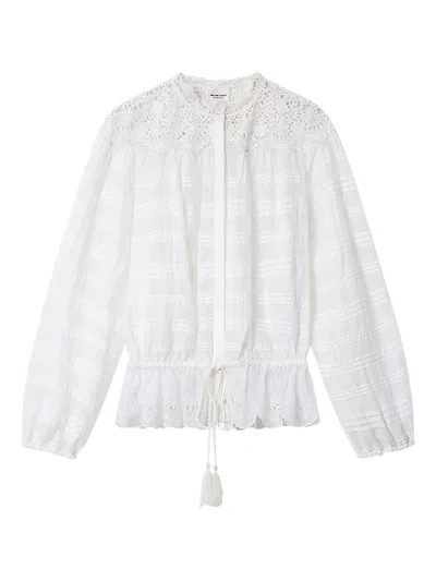 Isabel Marant Étoile Polly Embroidered Blouse In White