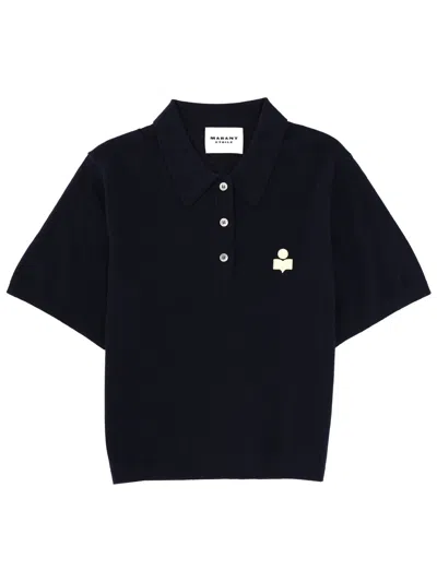 Isabel Marant Étoile Polo Shirt "althea" In Blue
