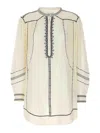 Isabel Marant Étoile Pradel Band-collar Minidress In White