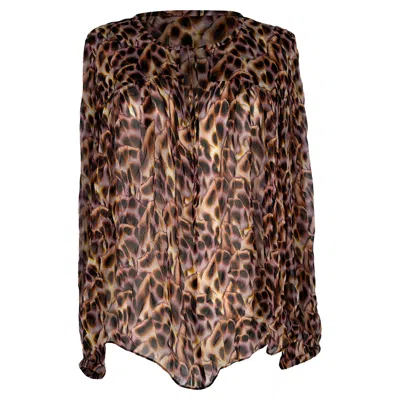 Isabel Marant Etoile Printed Blouse In Multicolor Viscose