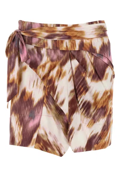 ISABEL MARANT ÉTOILE ISABEL MARANT ETOILE PRINTED COTTON BERENICE MINI SKIRT