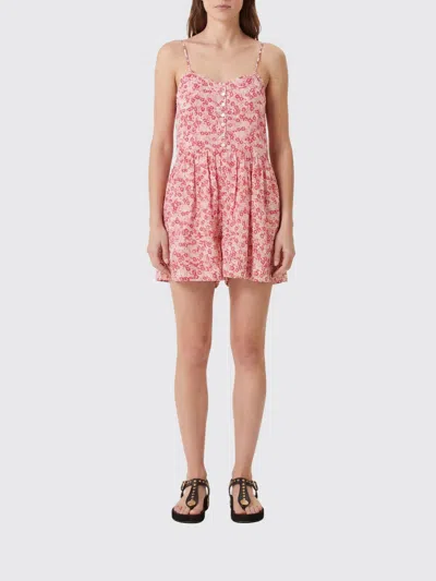 Isabel Marant Étoile Isabel Marant Etoile Printed Cotton Jumpsuit In Pink
