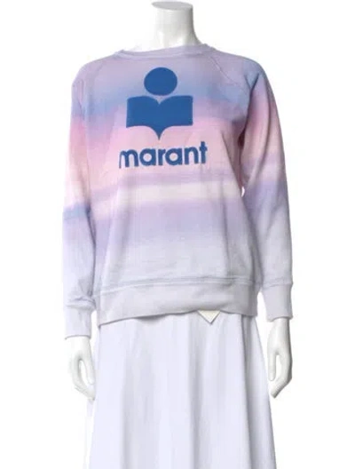 Pre-owned Isabel Marant Étoile Printed Crew Neck Sweatshirt In Purple