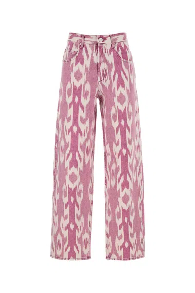 Isabel Marant Étoile Isabel Marant Etoile Women Printed Denim Joanny Jeans In Multi