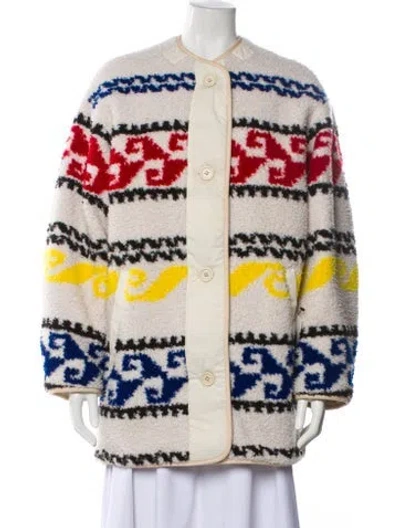 Pre-owned Isabel Marant Étoile Printed Faux Fur Jacket In Neutral