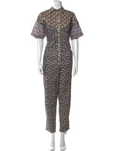 Pre-owned Isabel Marant Étoile Printed Jumpsuit In Blue