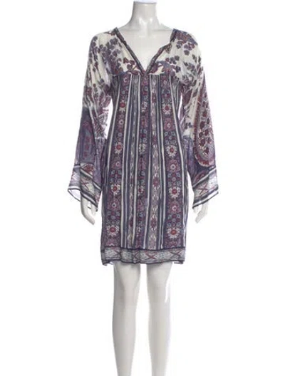 Pre-owned Isabel Marant Étoile Printed Knee-length Dress In Blue