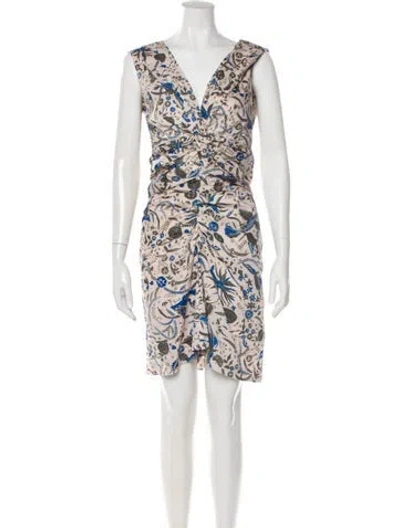 Pre-owned Isabel Marant Étoile Printed Knee-length Dress In Gray