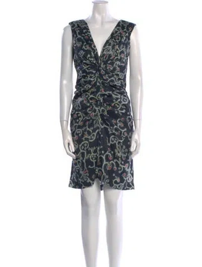 Pre-owned Isabel Marant Étoile Printed Knee-length Dress In Gray