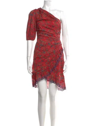 Pre-owned Isabel Marant Étoile Printed Knee-length Dress In Red