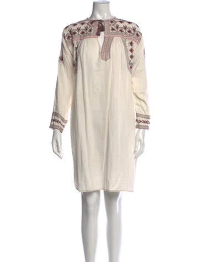 Pre-owned Isabel Marant Étoile Printed Knee-length Dress In White