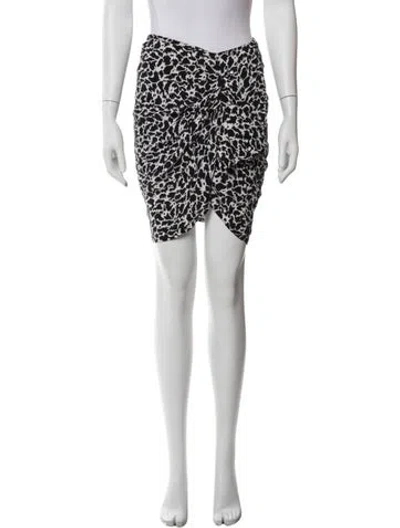 Pre-owned Isabel Marant Étoile Printed Knee-length Skirt In Black