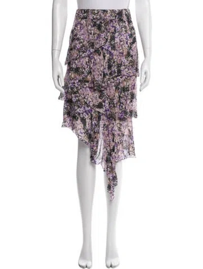 Pre-owned Isabel Marant Étoile Printed Knee-length Skirt In Purple