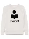 Isabel Marant Étoile Printed Logo Millyny Cotton Sweatshirt Clothing In Neutral