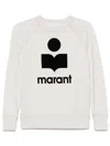 Isabel Marant Étoile Printed Logo Millyny Cotton Sweatshirt Clothing In Neutral