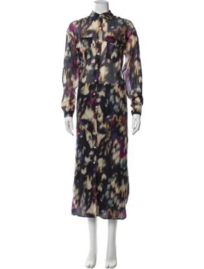 Pre-owned Isabel Marant Étoile Printed Long Dress In Multi