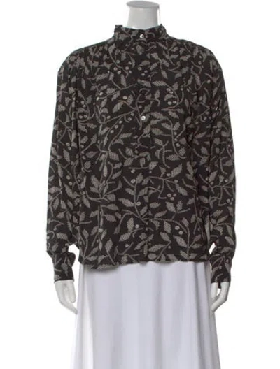 Pre-owned Isabel Marant Étoile Printed Long Sleeve Blouse In Multi
