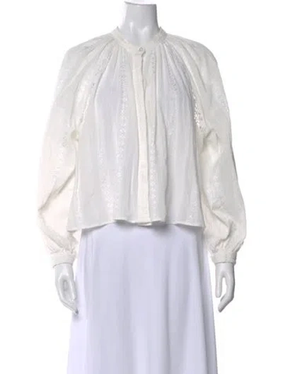Pre-owned Isabel Marant Étoile Printed Long Sleeve Blouse In Neutral