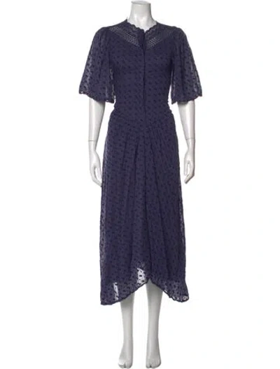 Pre-owned Isabel Marant Étoile Printed Midi Length Dress In Purple