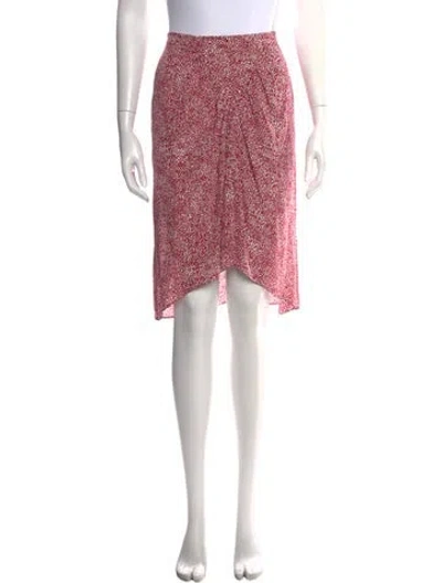 Pre-owned Isabel Marant Étoile Printed Midi Length Skirt In White