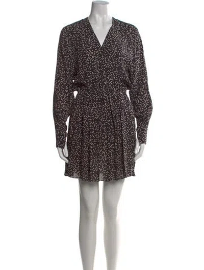 Pre-owned Isabel Marant Étoile Printed Mini Dress In Black