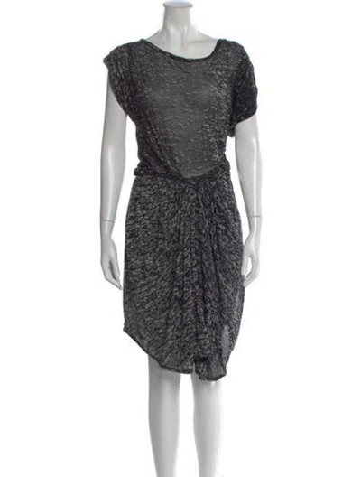 Pre-owned Isabel Marant Étoile Printed Mini Dress In Gray