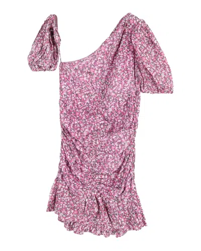 Isabel Marant Étoile Isabel Marant Etoile Printed Mini Dress In Pink Cotton