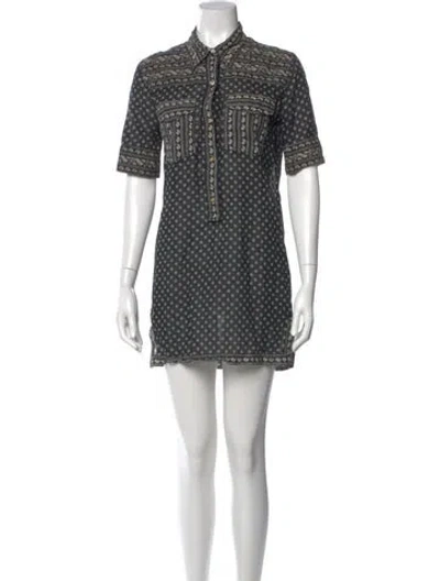 Pre-owned Isabel Marant Étoile Printed Mini Dress In Neutral