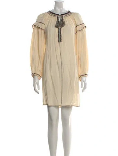 Pre-owned Isabel Marant Étoile Printed Mini Dress In Neutral