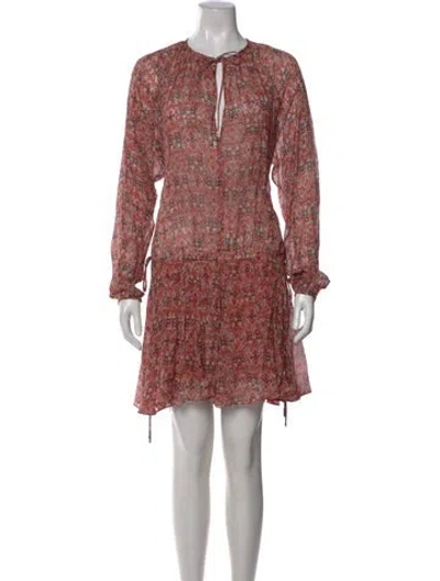 Pre-owned Isabel Marant Étoile Printed Mini Dress In Pink