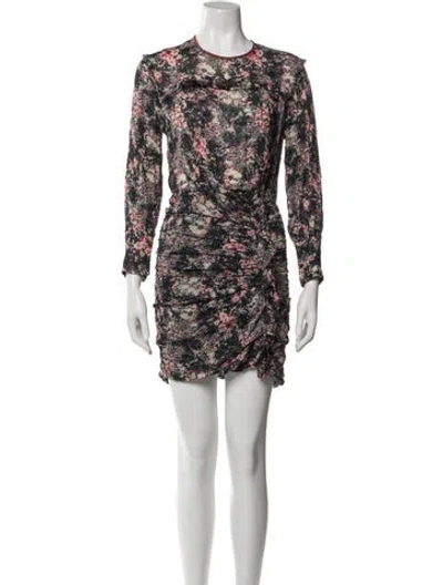 Pre-owned Isabel Marant Étoile Printed Mini Dress In White