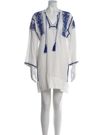 Pre-owned Isabel Marant Étoile Printed Mini Dress In White