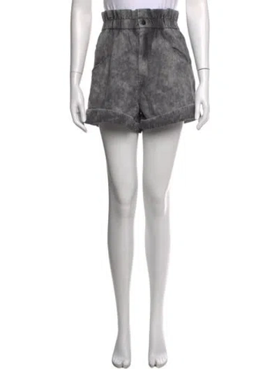 Pre-owned Isabel Marant Étoile Printed Mini Shorts In Gray