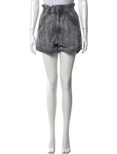 Pre-owned Isabel Marant Étoile Printed Mini Shorts In Grey