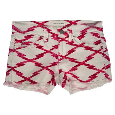 Pre-owned Isabel Marant Etoile Printed Mini Shorts In Multicolor Cotton