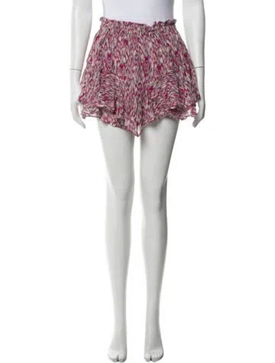 Pre-owned Isabel Marant Étoile Printed Mini Shorts In Multi