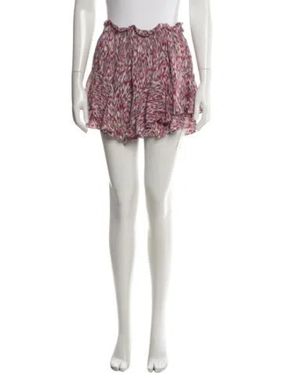 Pre-owned Isabel Marant Étoile Printed Mini Shorts In Multi