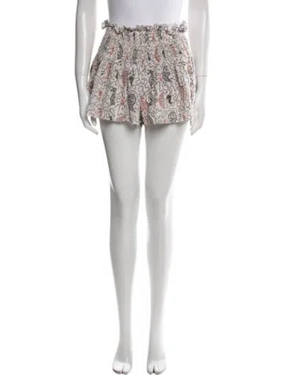 Pre-owned Isabel Marant Étoile Printed Mini Shorts In Neutral