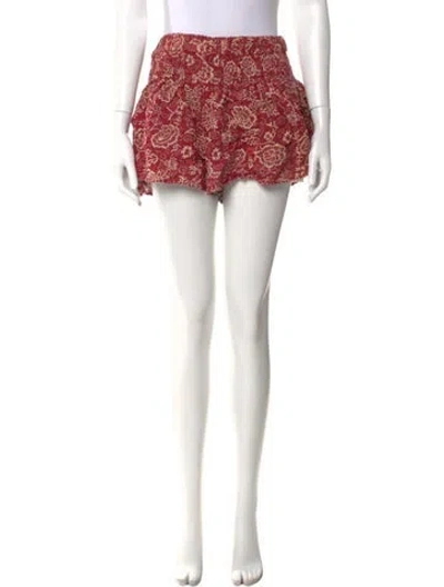 Pre-owned Isabel Marant Étoile Printed Mini Shorts In Neutral