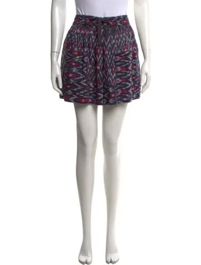 Pre-owned Isabel Marant Étoile Printed Mini Shorts In Neutrals
