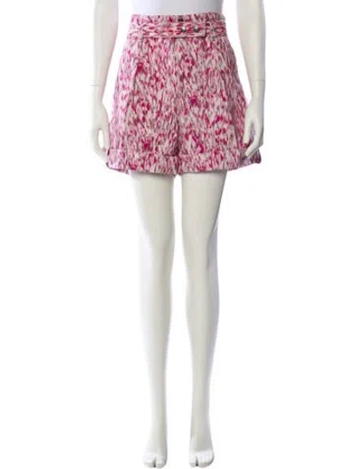 Pre-owned Isabel Marant Étoile Printed Mini Shorts In Pink
