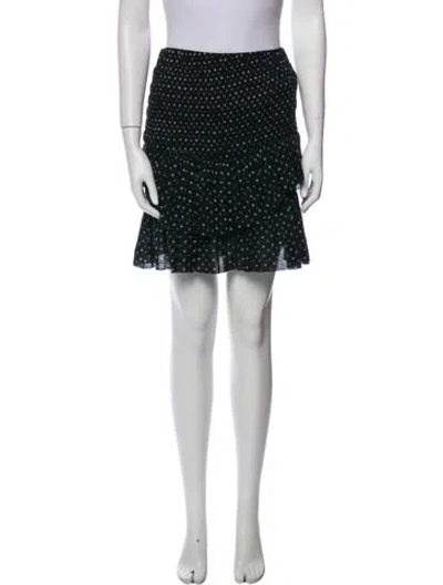 Pre-owned Isabel Marant Étoile Printed Mini Skirt In Black