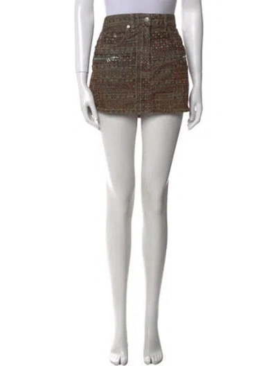 Pre-owned Isabel Marant Étoile Printed Mini Skirt In Neutral