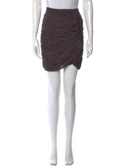 Pre-owned Isabel Marant Étoile Printed Mini Skirt In Purple